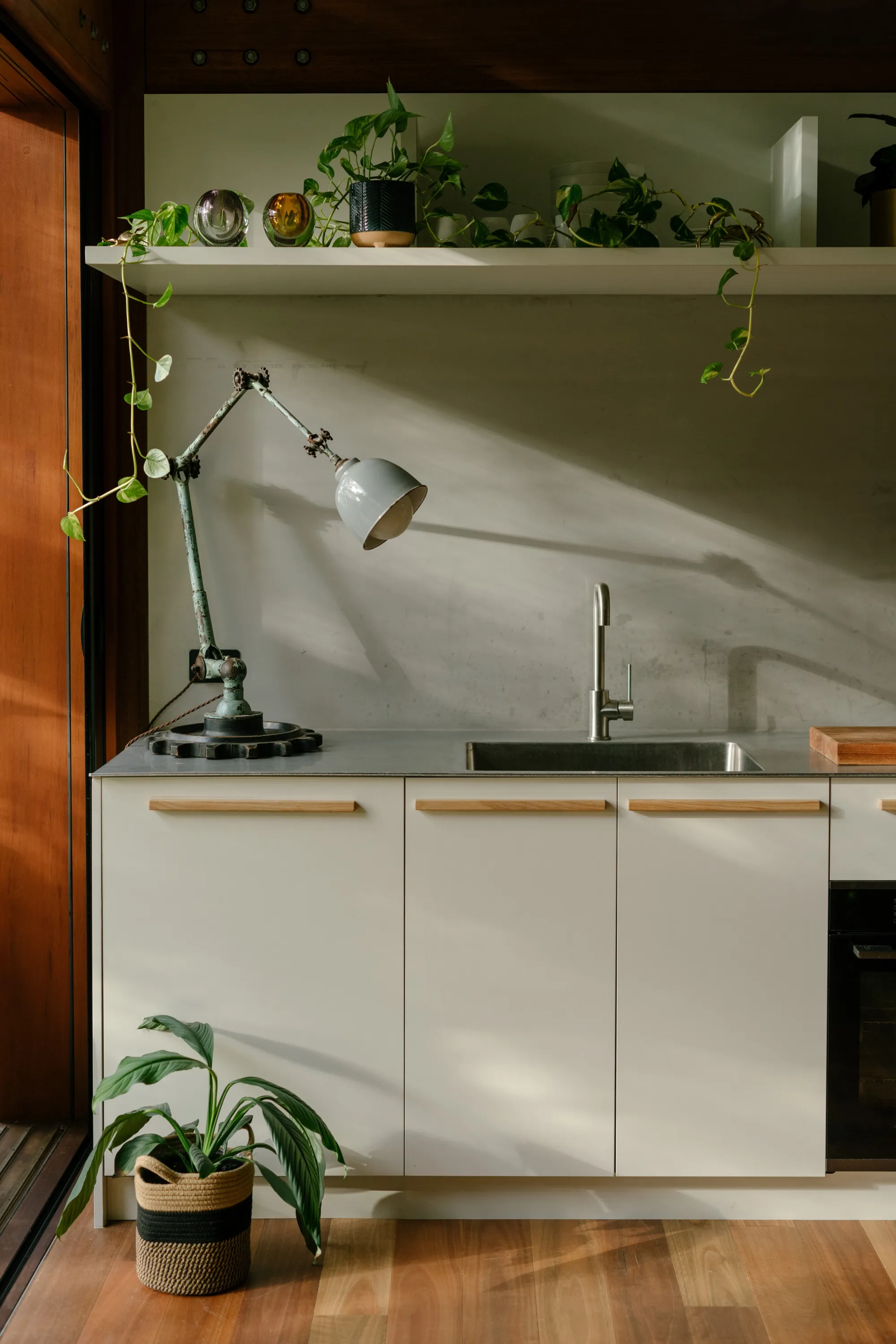 Balmy Palmy by CplusC Architectural Workshop. Close up of kitchen 