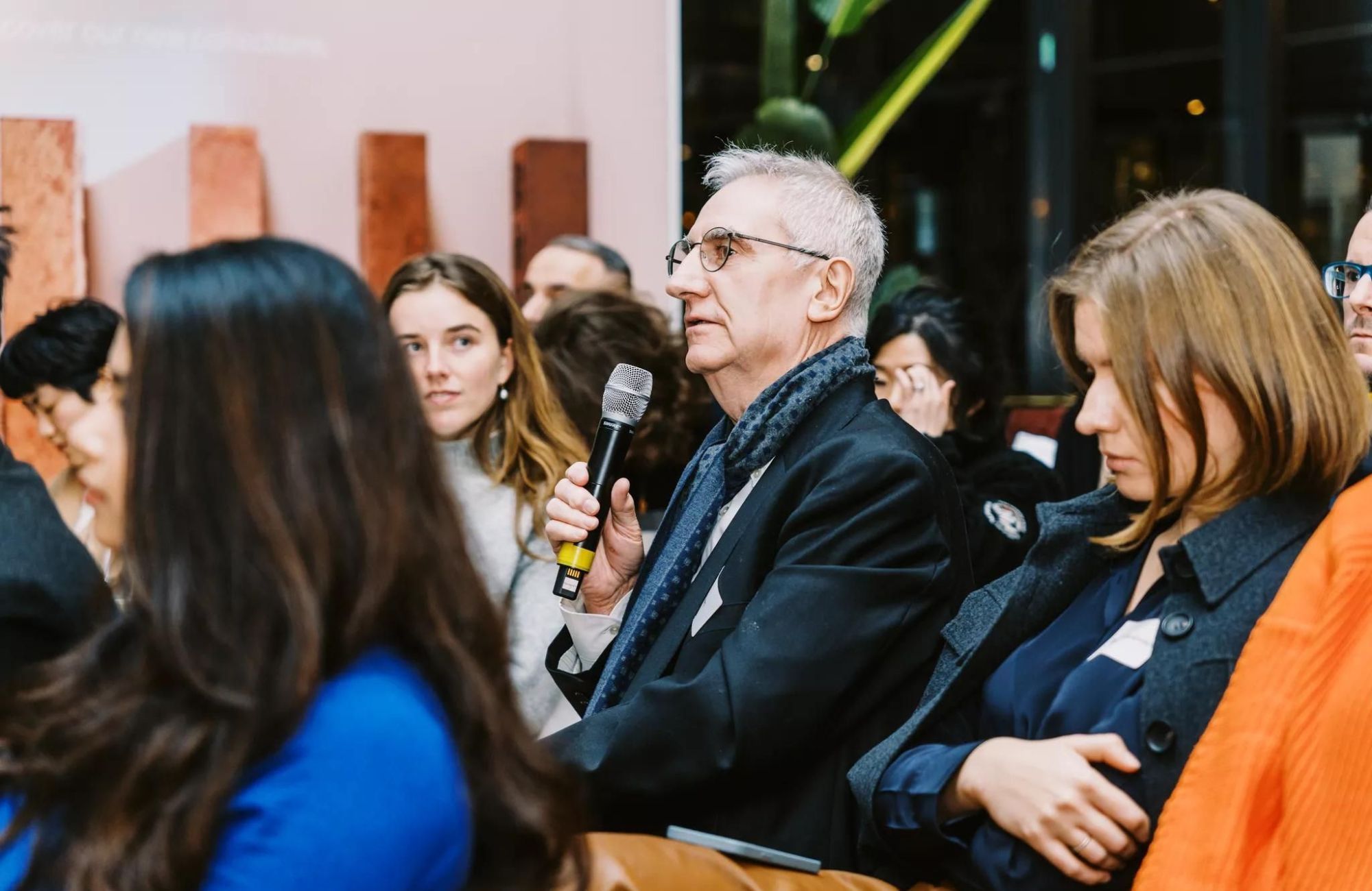 CO-architecture I The Future of Work Melbourne. Event guest asking panel questions