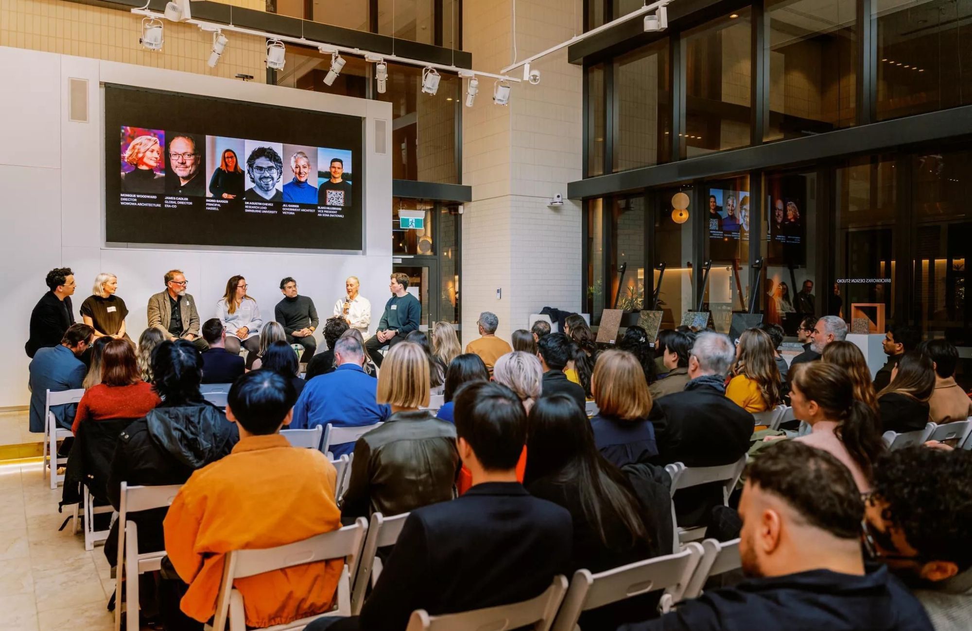 CO-architecture I The Future of Work Melbourne. Panel & audience view at future of work event