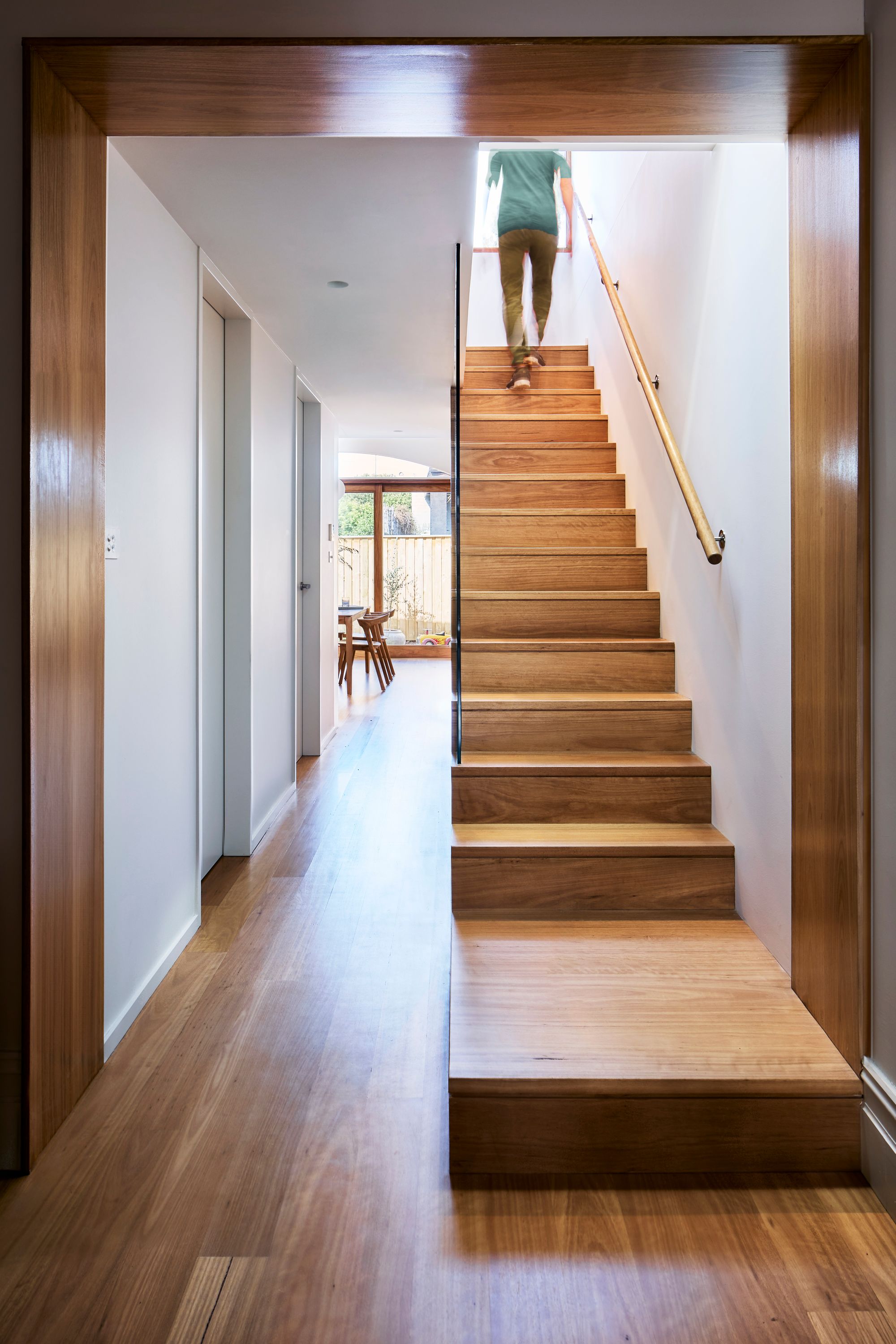 Urban Masseria by Kreis Grennan Architects. Staircase view up to next floor level.