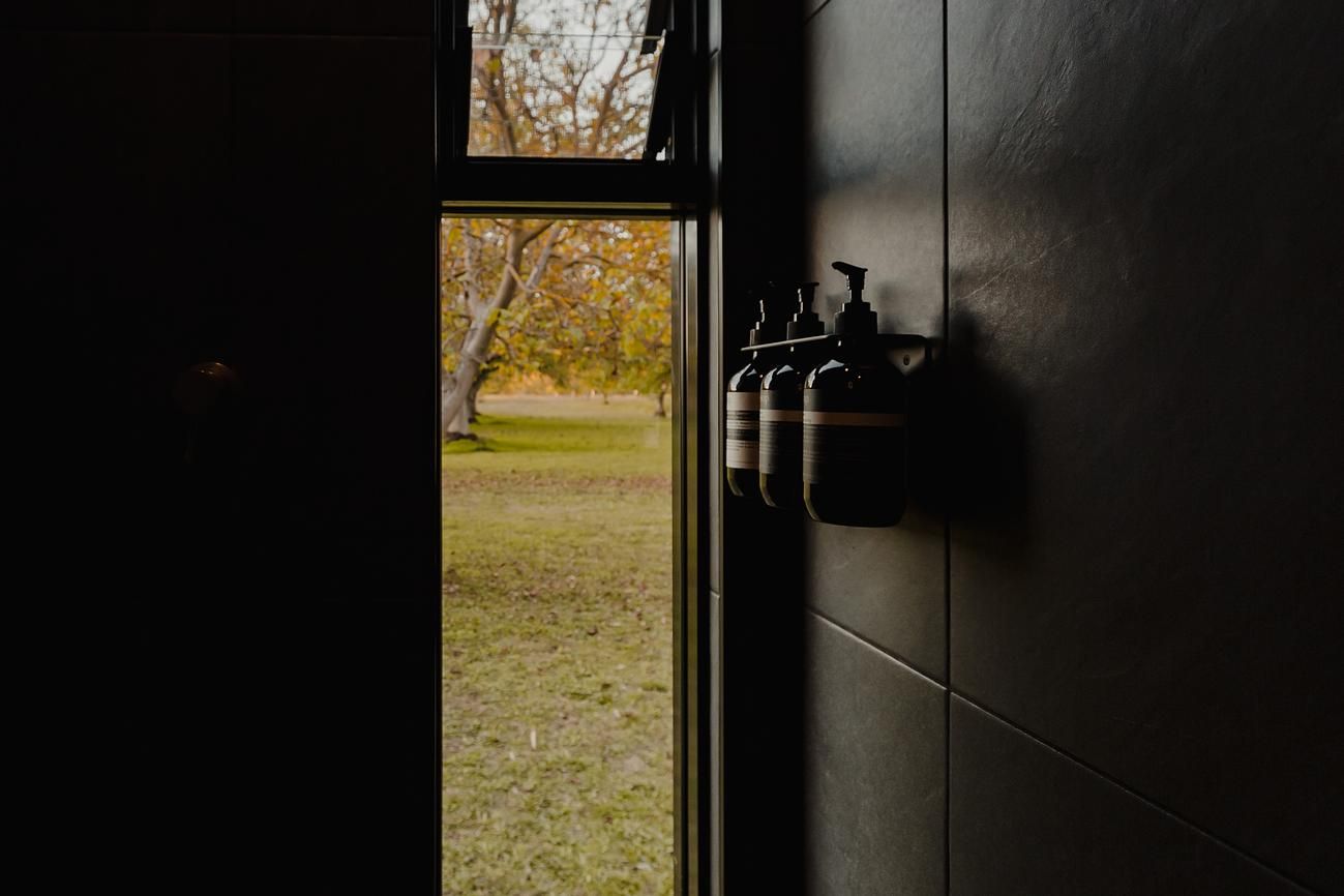 Cortes Cabin by Cortes Stays. Detailed view of Bathroom, featuring aesop 