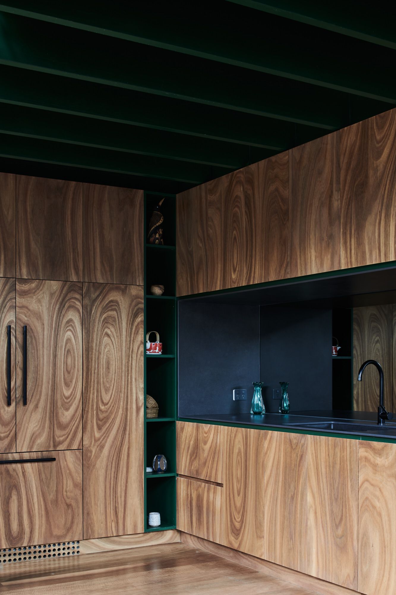 Hot Top Peak by FIGR Architecture. Detailed view of kitchen cabinetry/ 