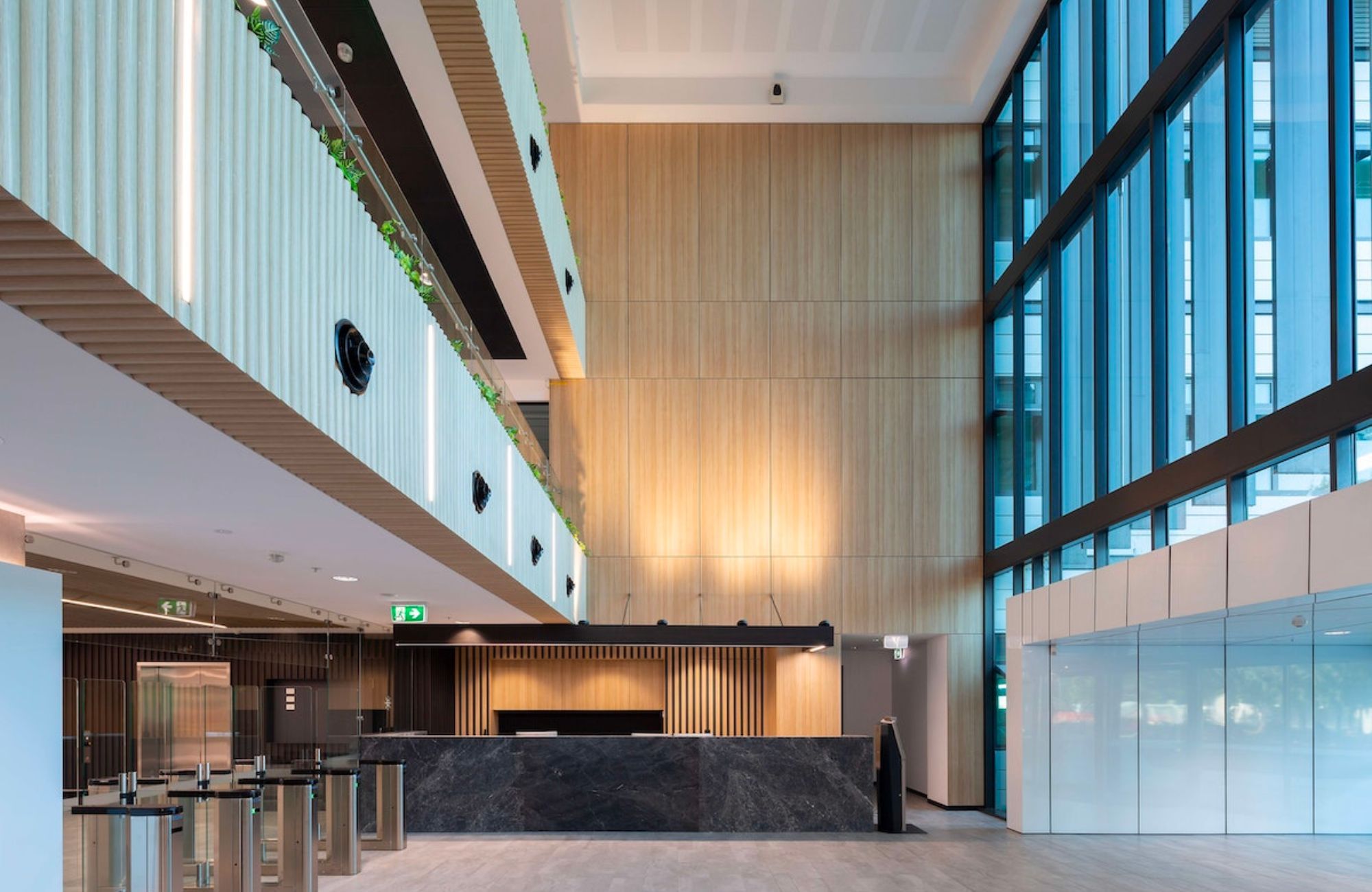 Commonwealth Department Fit-Out by AMC Architecture showing interior of lobby