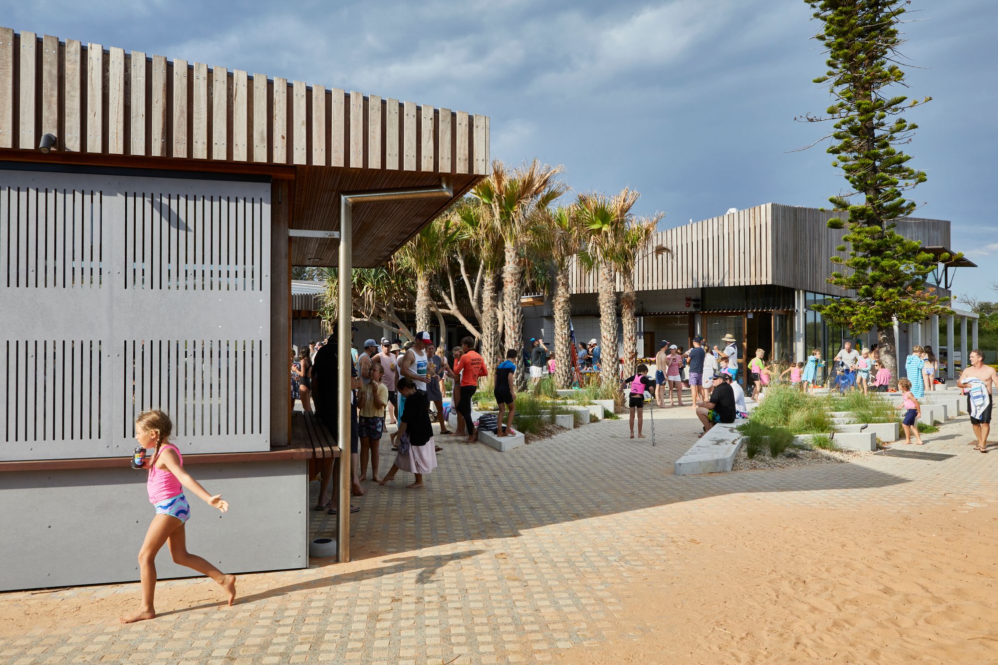 Long Reef SLSC by Adriano Pupilli Architects showing public courtyard