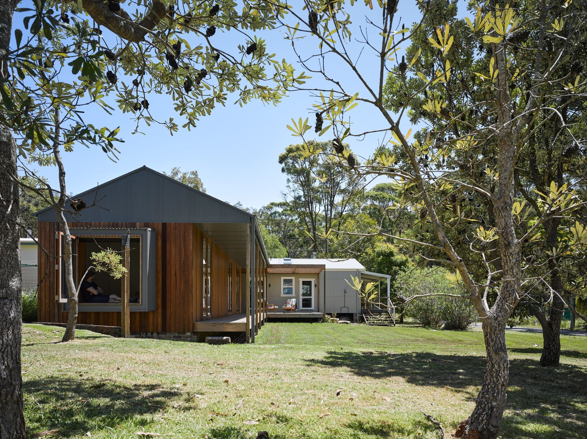 Re-Generation House by Alexander Symes Architect showing external facade and box window