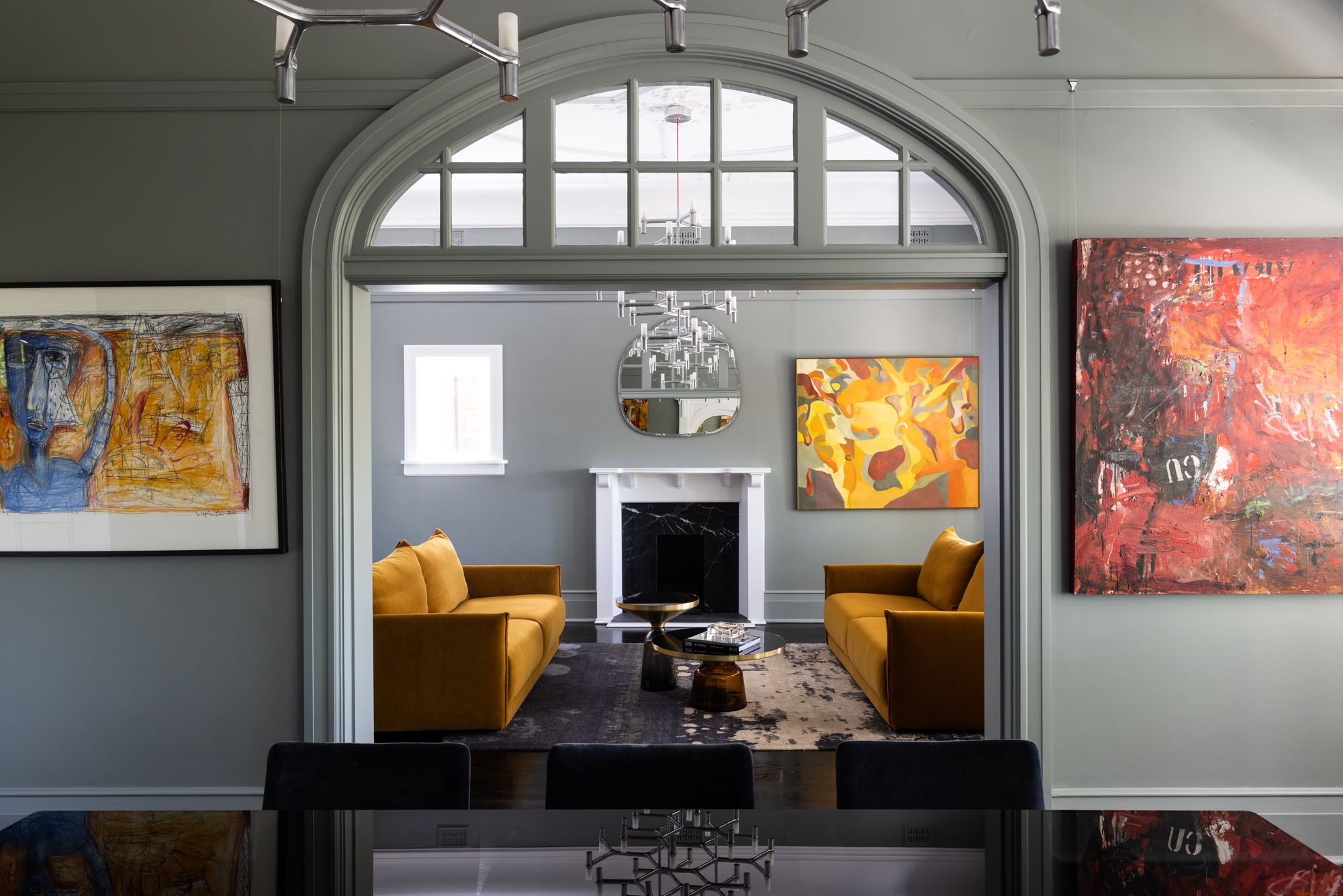 Tongkah by MCK Architects. Dining room view into living room. 