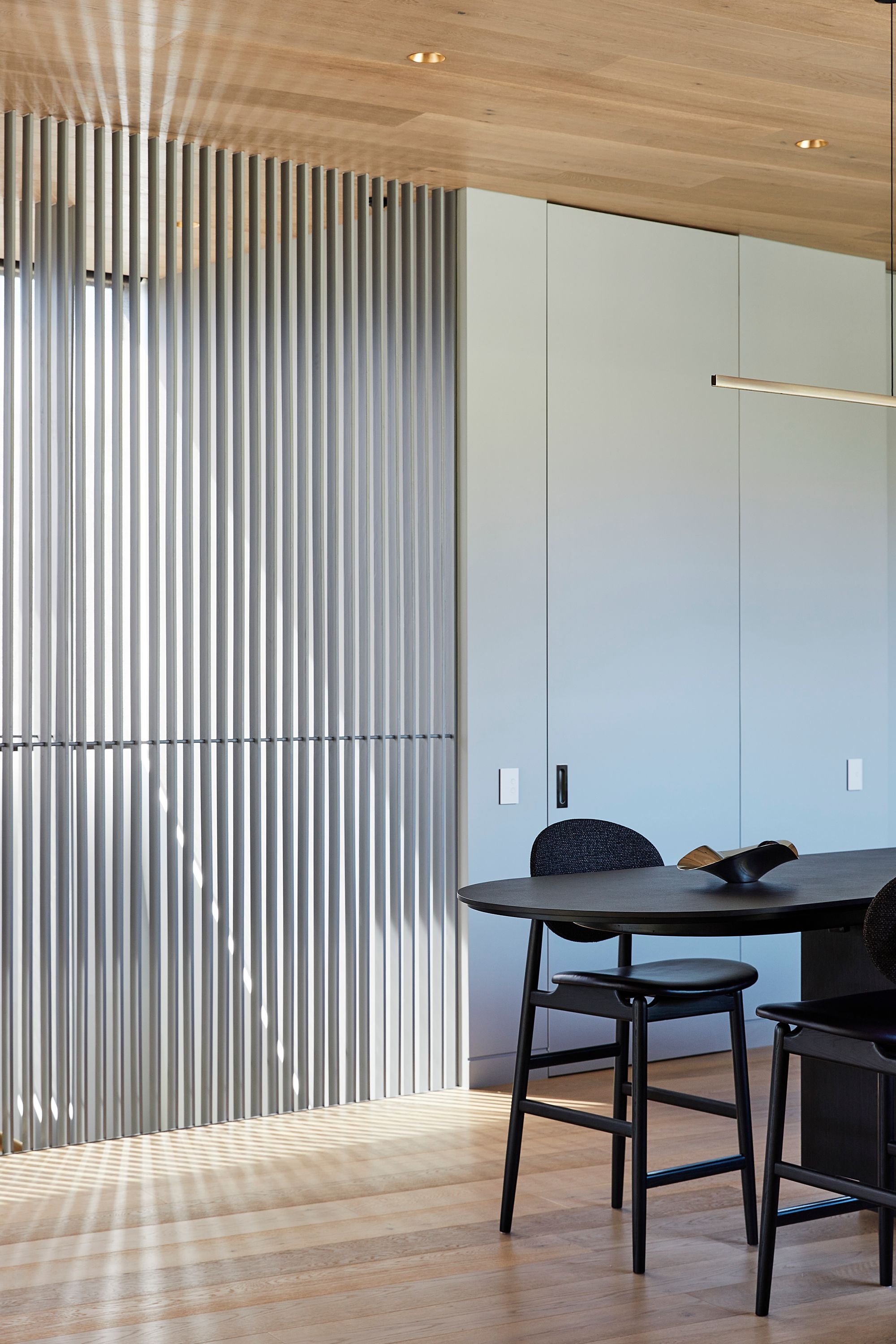 Brimar House by Michael Ong Design Office. Detailed view of dining room. 