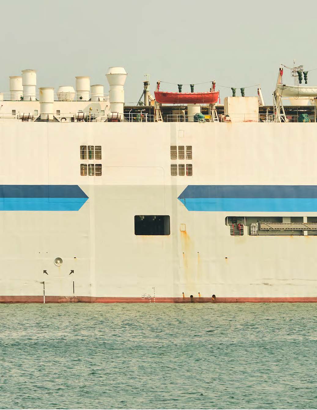 Fremantle Biennale SIGNALS 23. View of Fremantle port, Ships docked. 