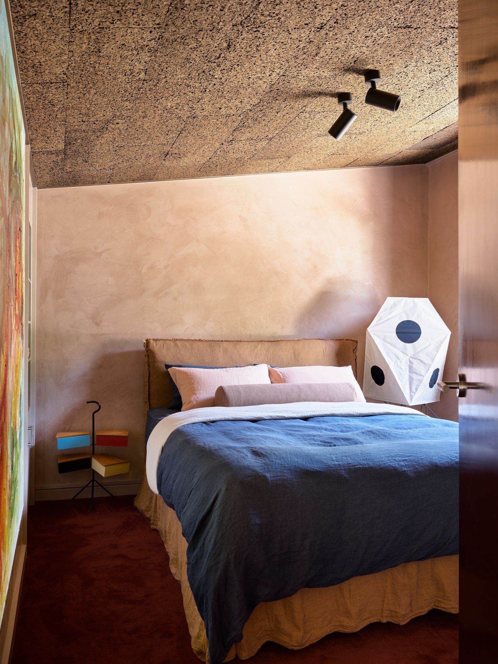 Troye Sivan's house by Flack Studio featuring Cubitt. Master bedroom.