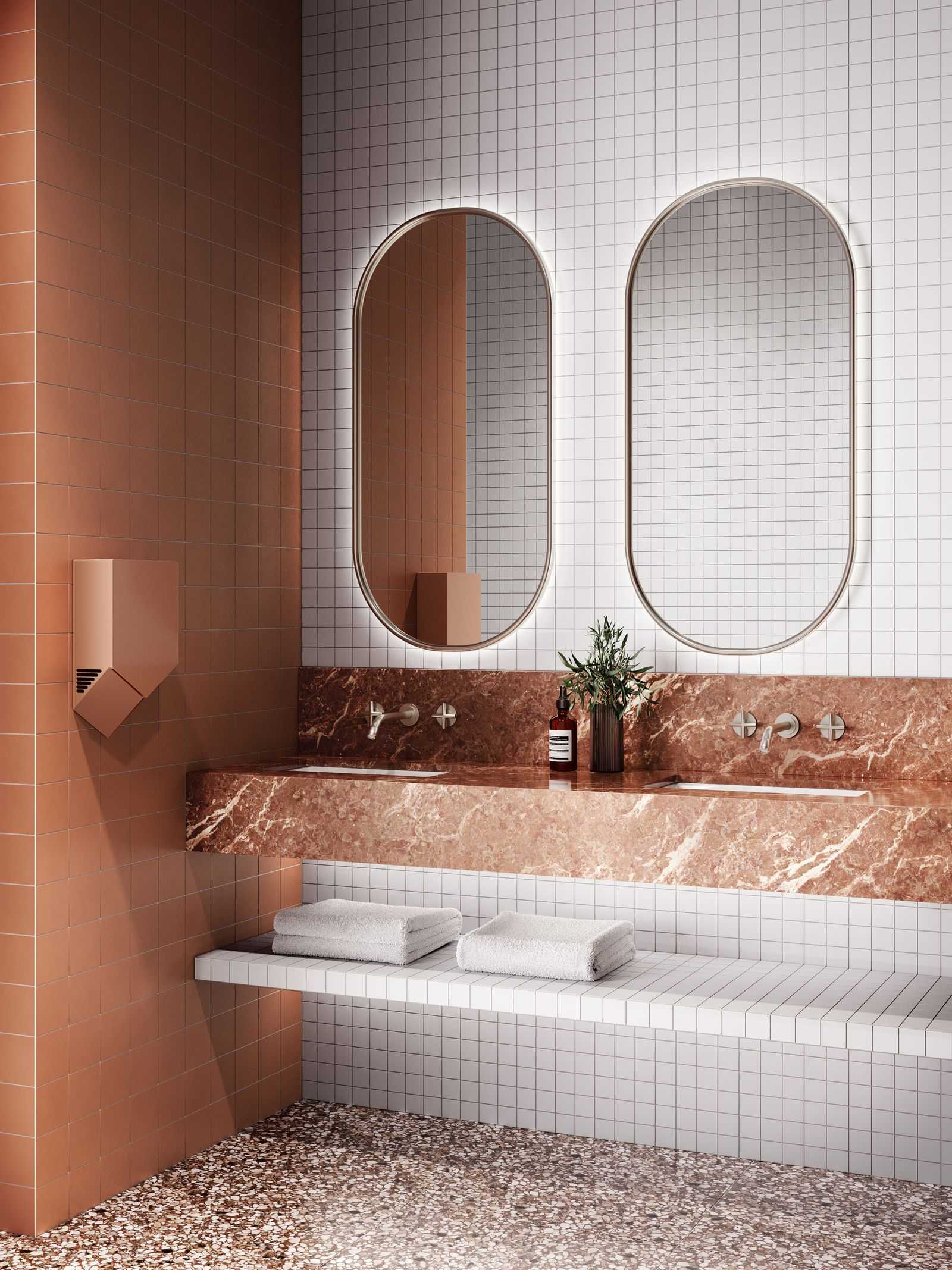 Project Everlane by MONNO. Bathroom facilities. 