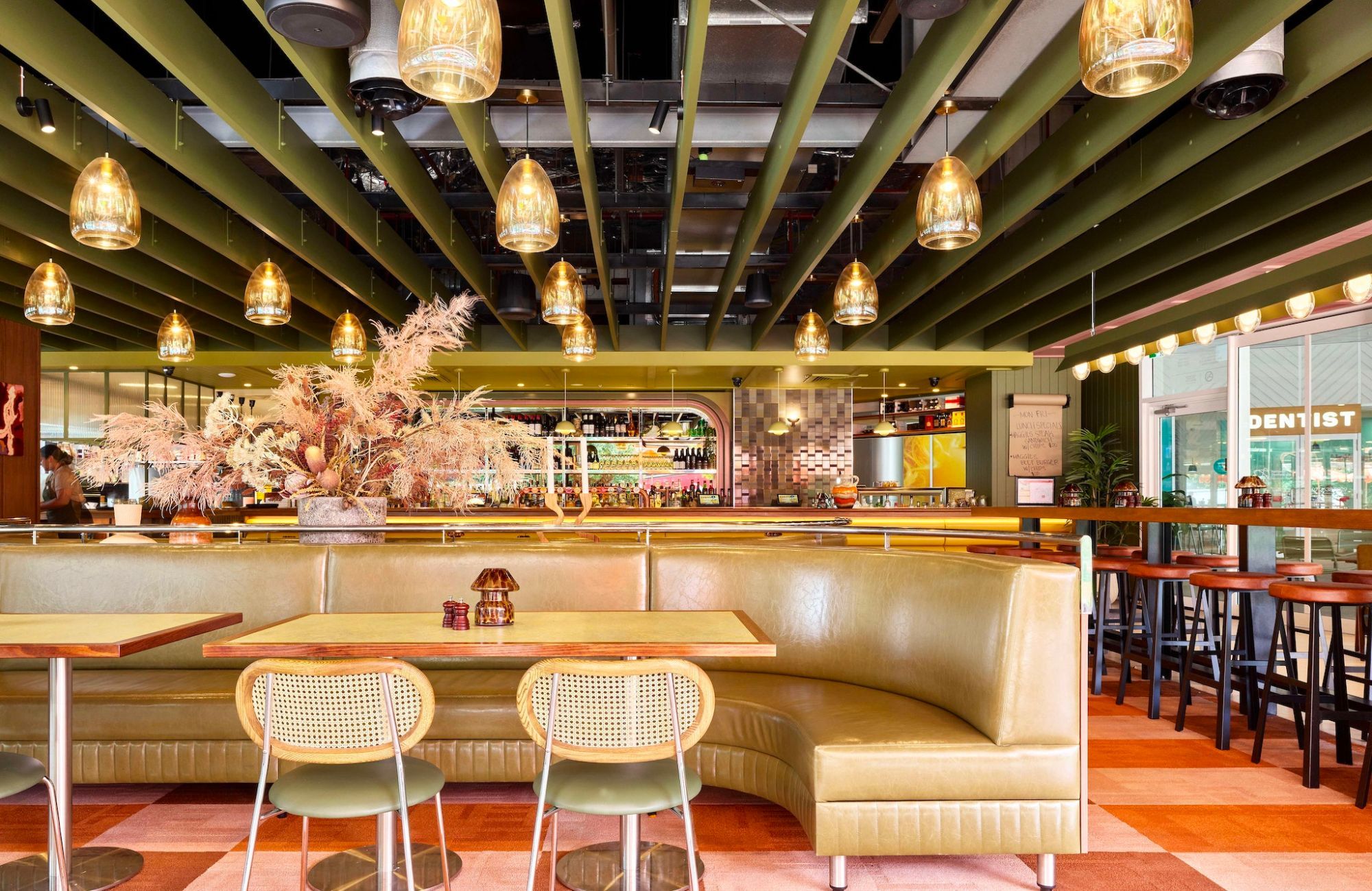 Maggie May Supper Club by BSPN Architecture showing interior of restaurant