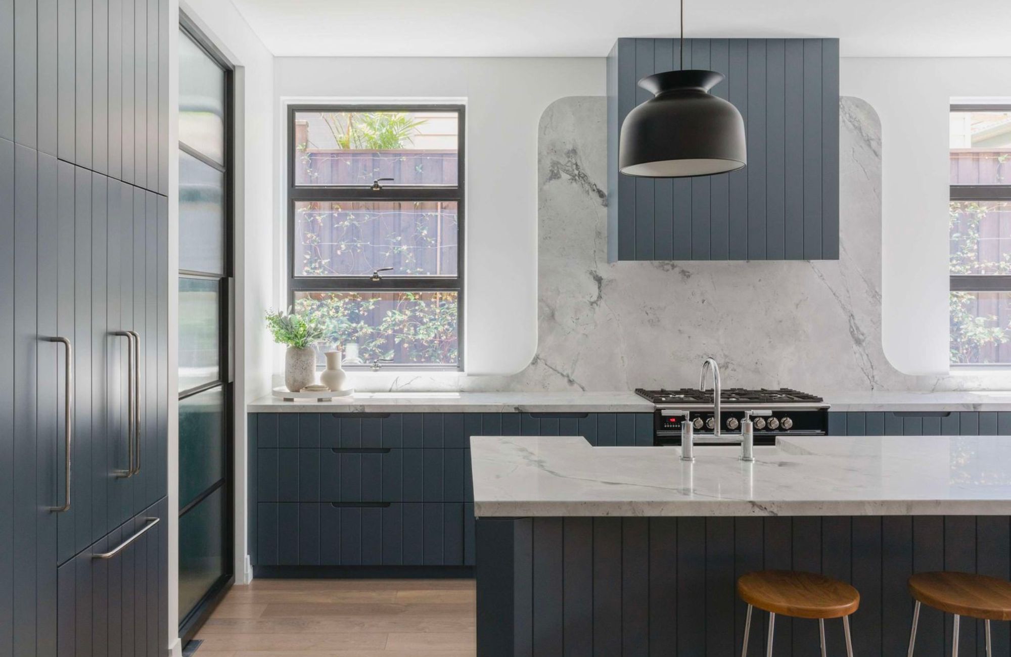 Dulwich Hill Duo by Blake Letnic Architects showing interior shot of kitchen