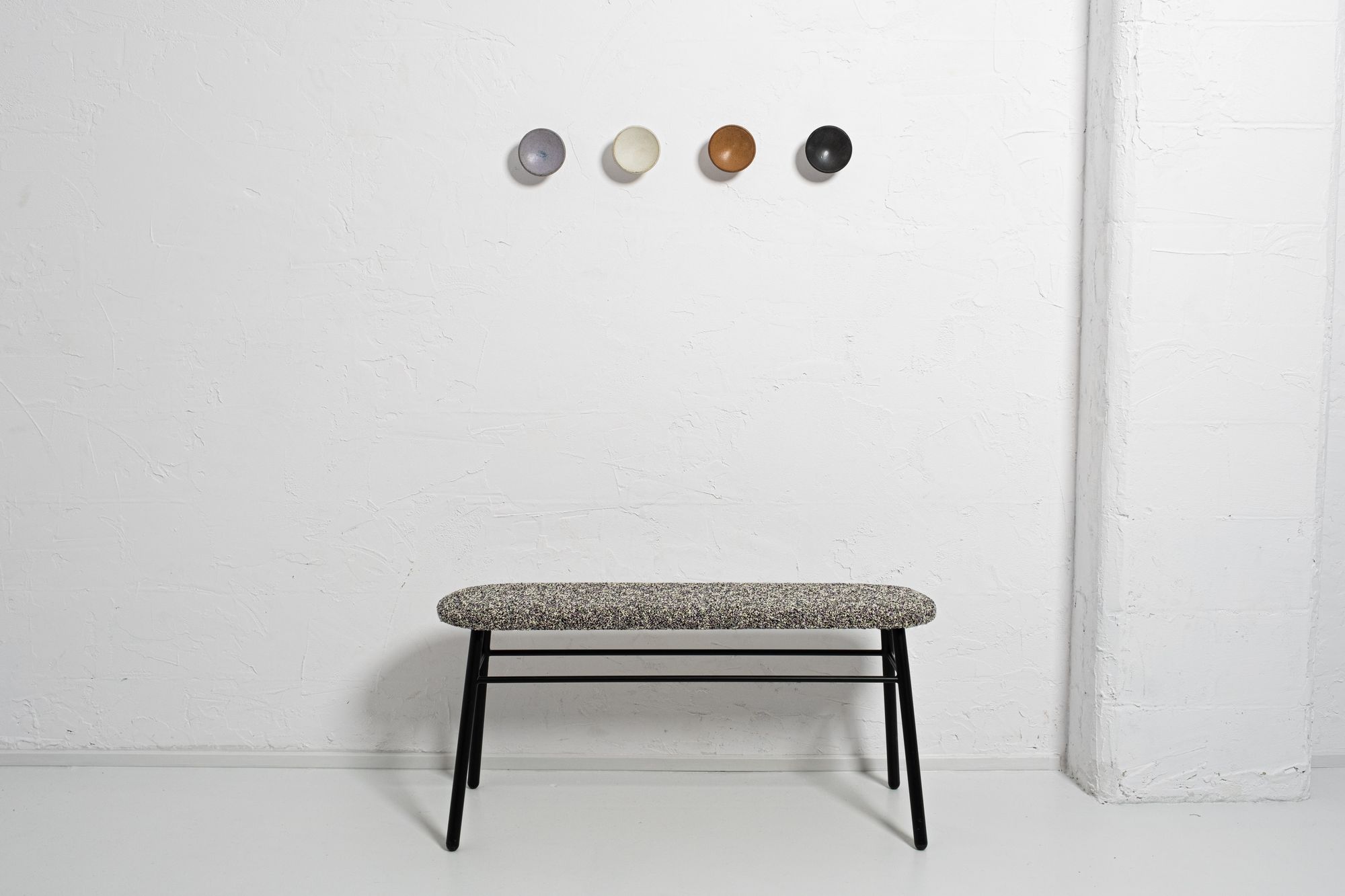 JamFactory styled shot showing Dip Wall Hooks & Sit Bench.