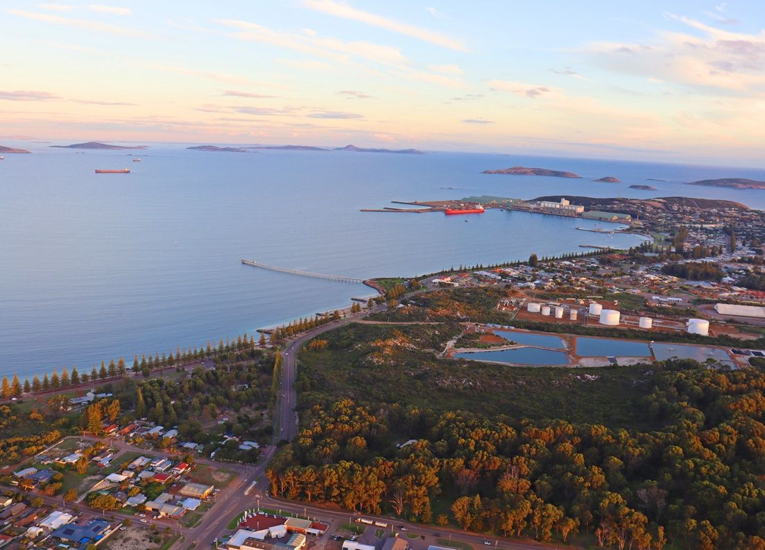 Natural Sceneries in Esperance. Birds eye view of esperence. 