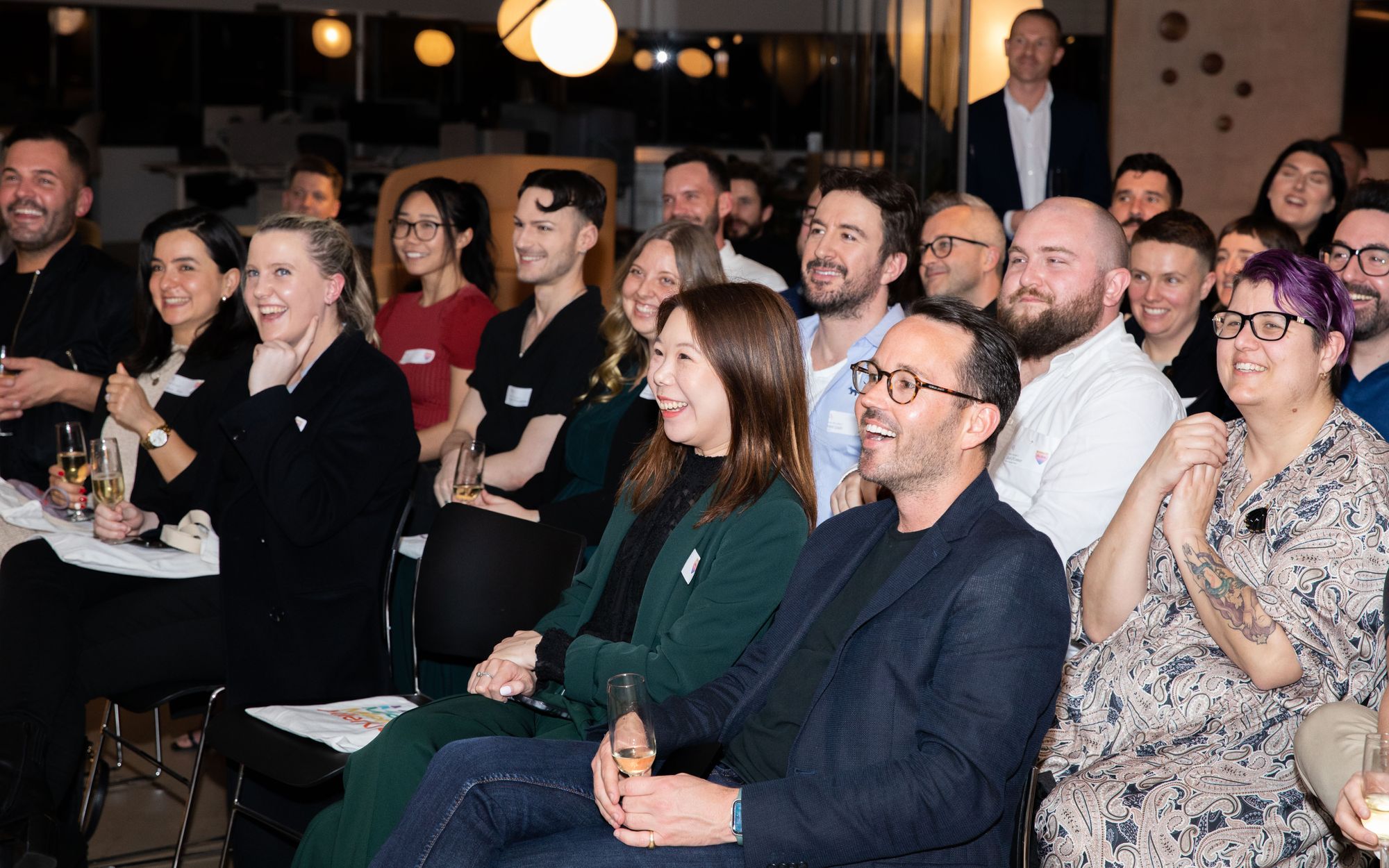 Queers in Property panel discussion at Living Edge in Melbourne showing crowd