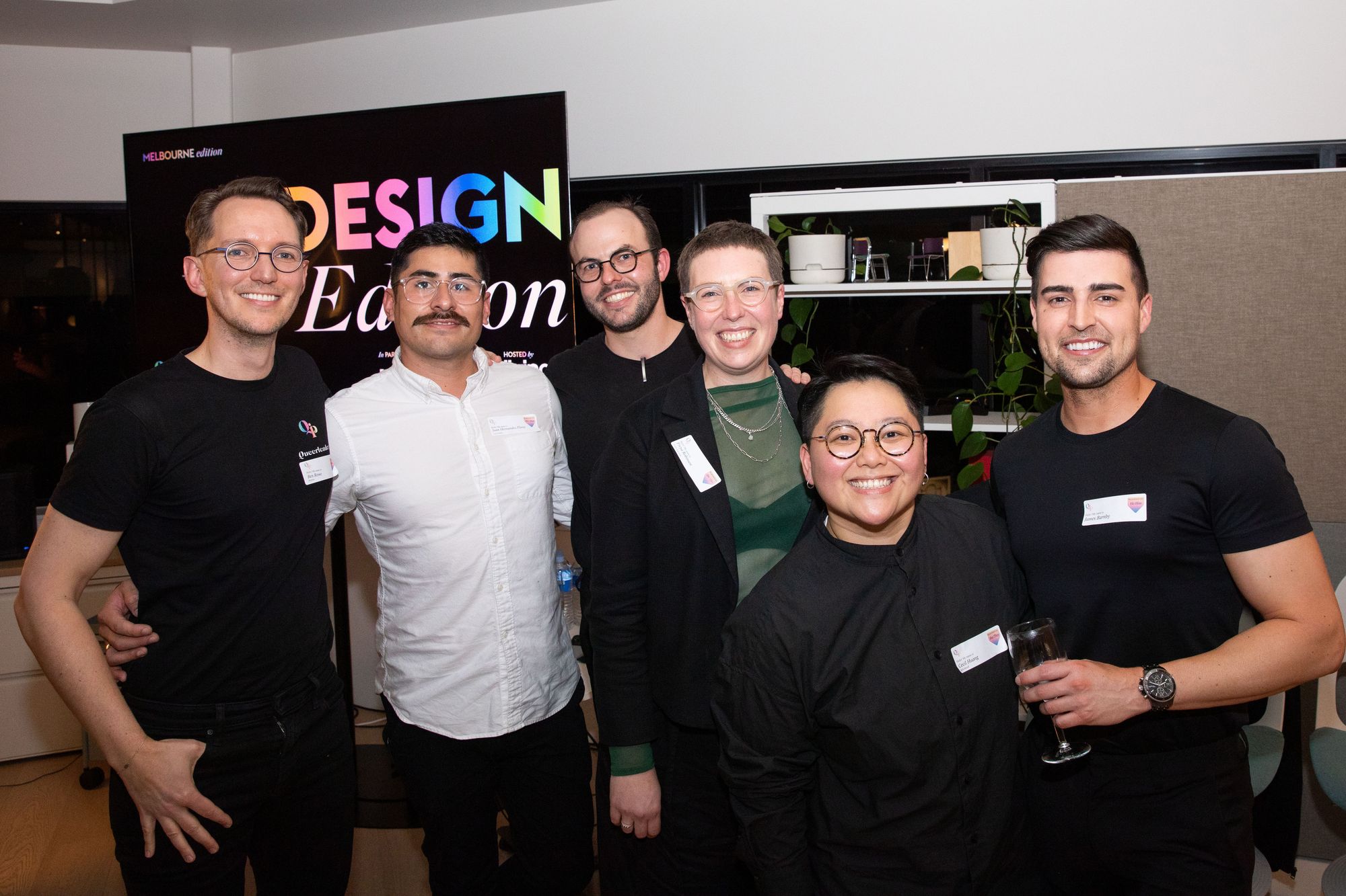 Queers in Property panel discussion at Living Edge in Melbourne showing a group shot of attendees