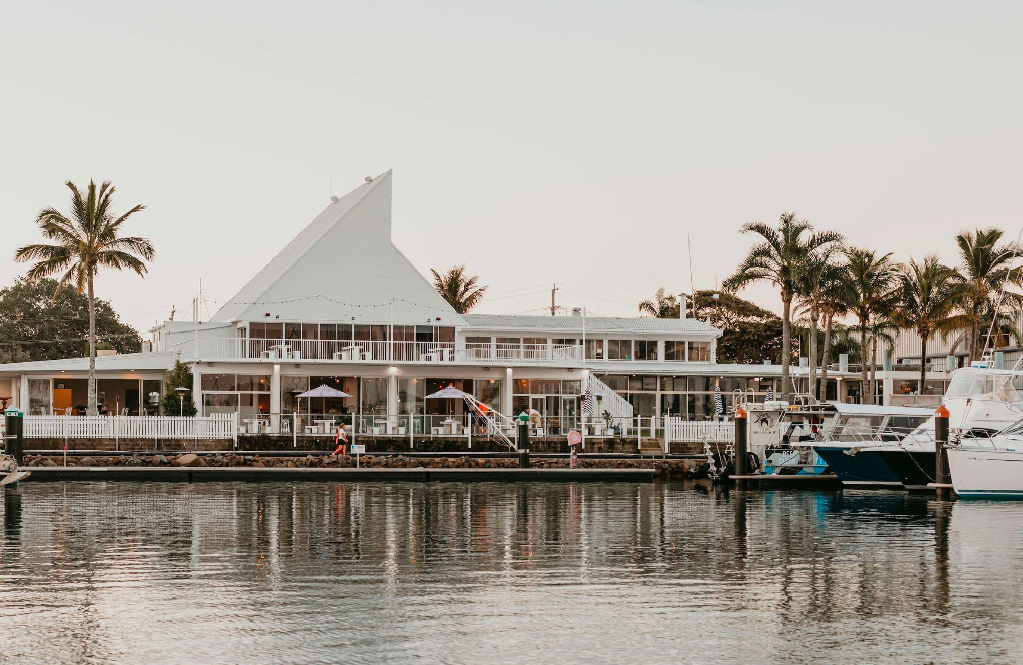 Pier 33 - Mooloolaba by OGE Group Architects showing view the exterior from the harbour