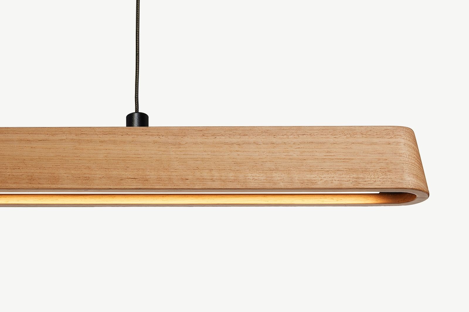 Fluxwood Tenn Pendant. Photo copyright of Fluxwood. Tenn has a sleek shape which gets its name from the angle at which the profile is routed, a crisp Ten degrees. Crafted with a high-quality furniture finish in Currumbin, QLD, Australia.