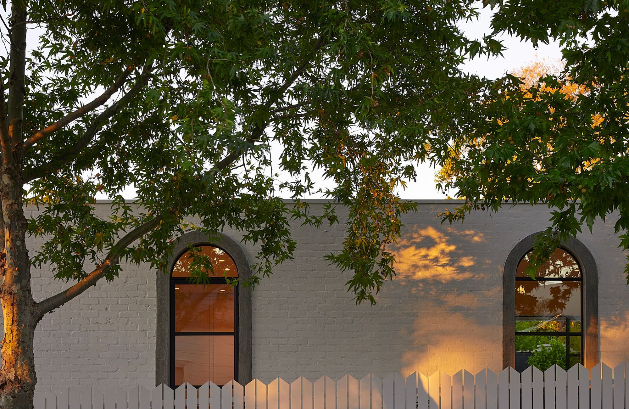 Willow by Castley McCrimmon Architects showing exterior brickwork and arch windows