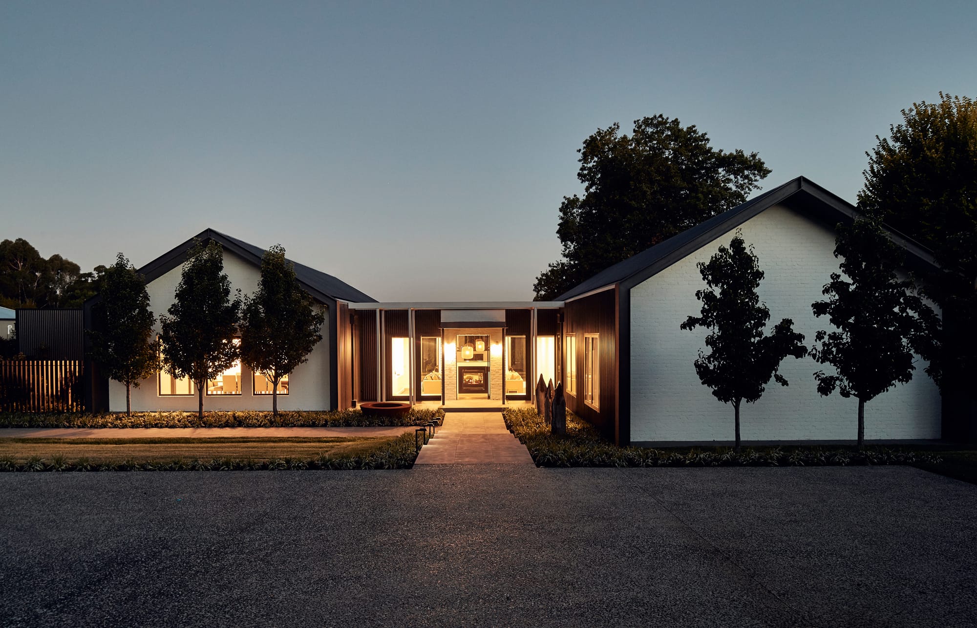 Berwick House in Silhouette. Photography by Peter Bennetts. 