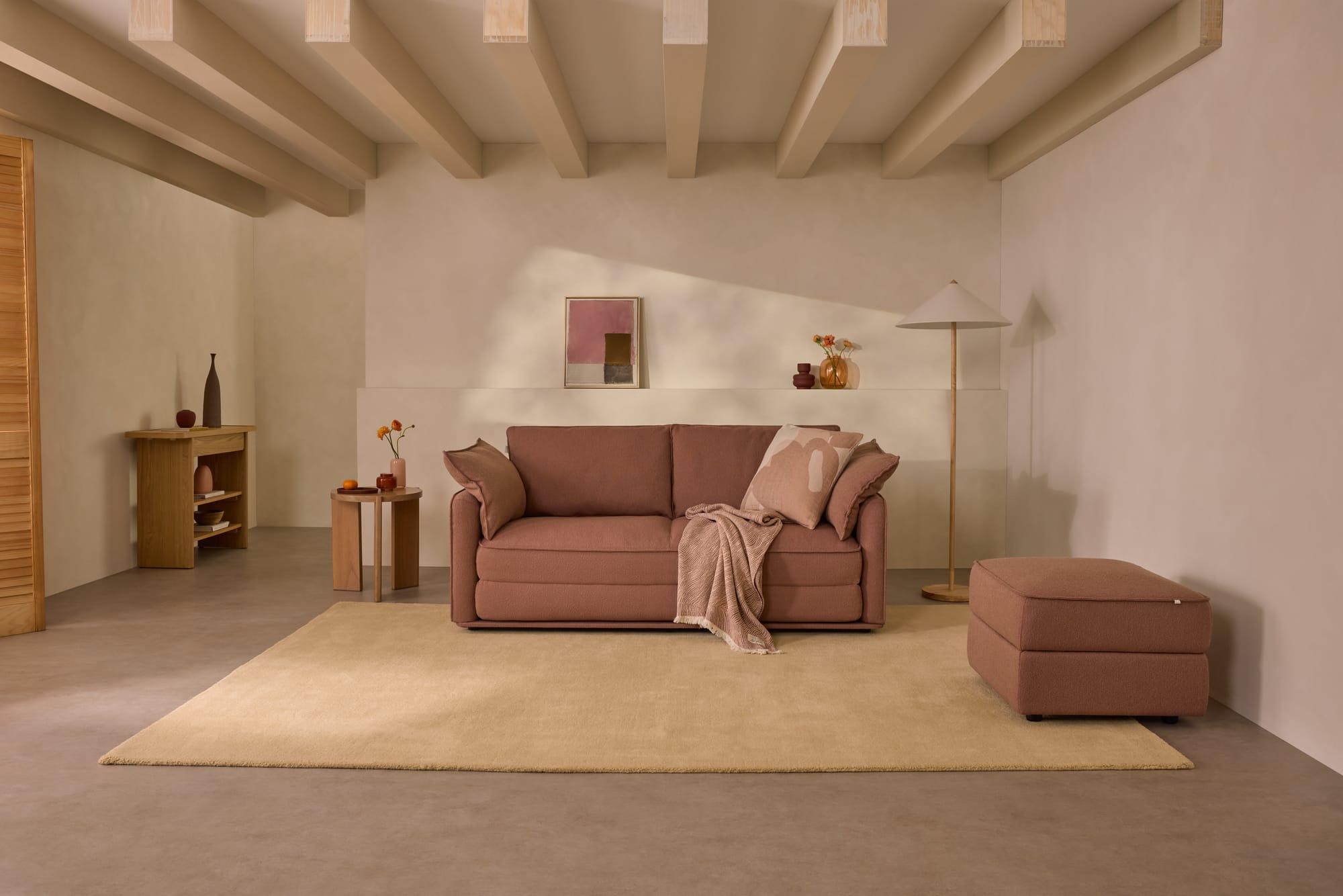 Sofa Bed in Sunset Rust (Luxe edition) by Koala.