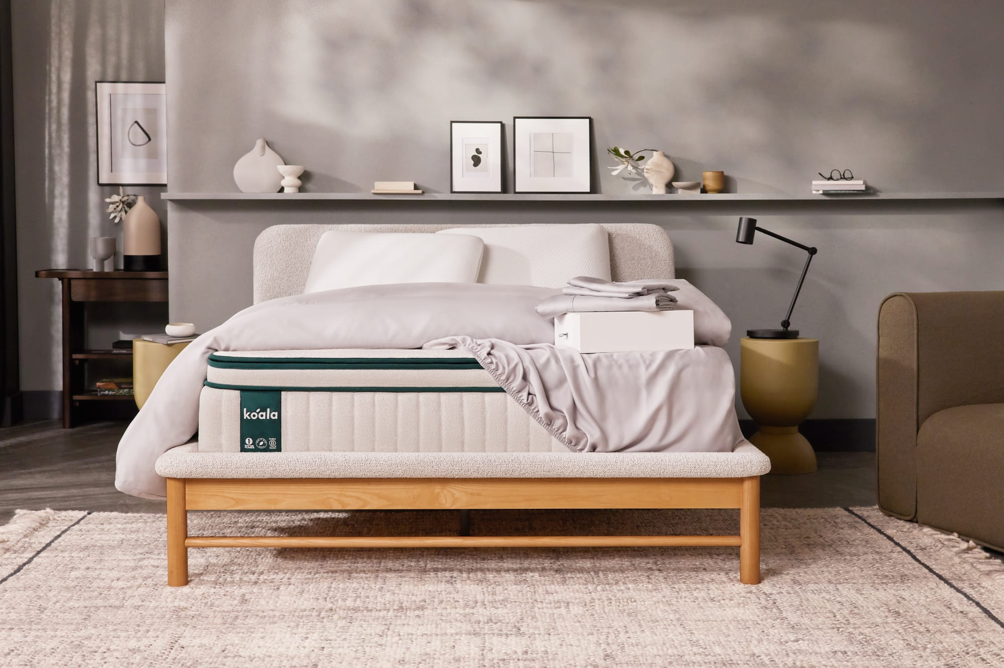 Koala's Luxe Mattress showing a well styled bedroom.