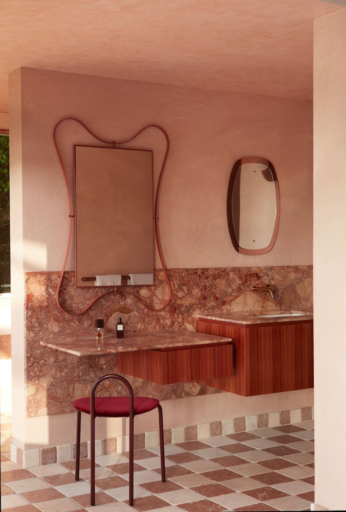La Palma by YSG Studio. Bathroom influenced by remote mexican shores with a twist of Cote d'Azur's refinement. 